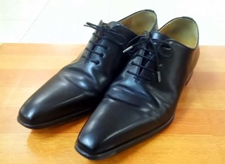 紳士靴のカカトの修理