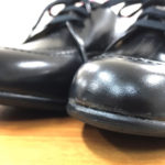 新品の靴に滑り止め&保護のハーフソール