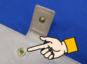 グッチ 財布の修理 ホック修理 スナップボタンをきつくする