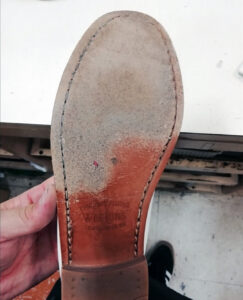 ウィージャンズのペニーローファー 靴修理