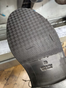 マルセルレースアップブーツ靴修理ハーフソール