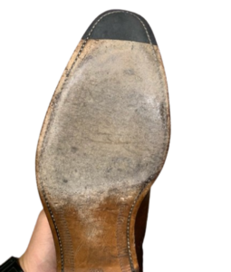 靴修理紳士靴スコッチグレイン革靴オールソール